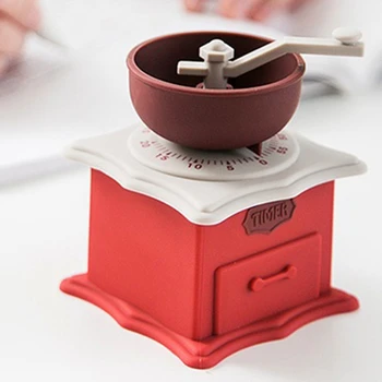 

Coffee Machine Modeling Timer Creative Grinder Coffee Machine Moka Pot Shaped Mini Mechanical Timers Kitchen Supplies