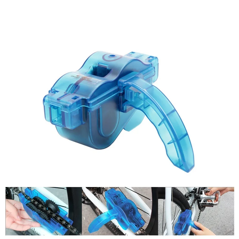 Excellent Portable Bicycle Chain Wash Tool Scrubber Mountain Bike Set Repair Kits Brushes Scrubber Set Outdoor Accessory Riding Equipment 1