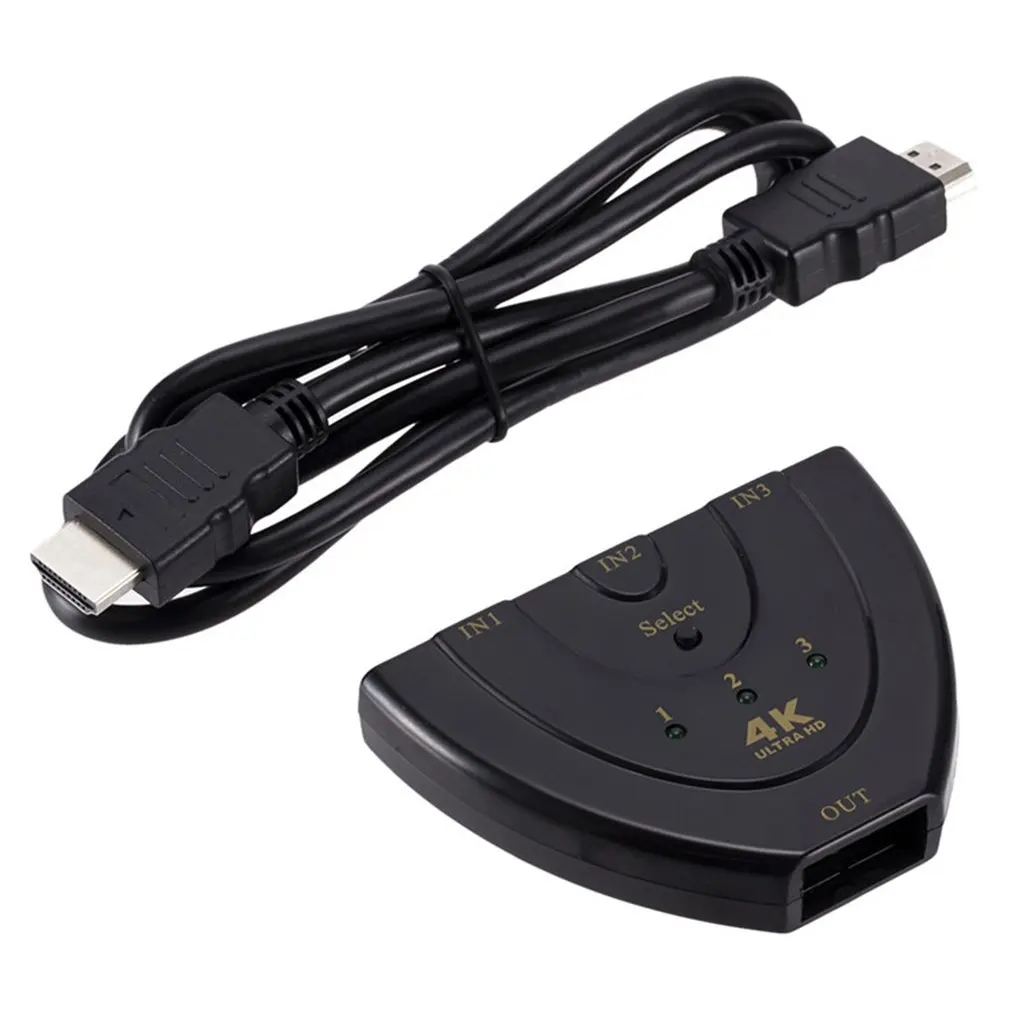 4K* 2K 3x1 HDMI переключатель сплиттер 3 в 1 выход HDTV аудио видео конвертер адаптер с пультом дистанционного управления для XBOX360 DVD PS3 проектор