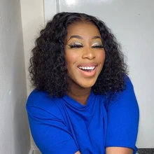 Pelucas de cabello humano con frente de encaje para mujer, ONDA DE AGUA 360, peluca frontal de encaje, pelucas de cabello brasileño, peluca ondulada de agua, peluca de cabello humano rizado