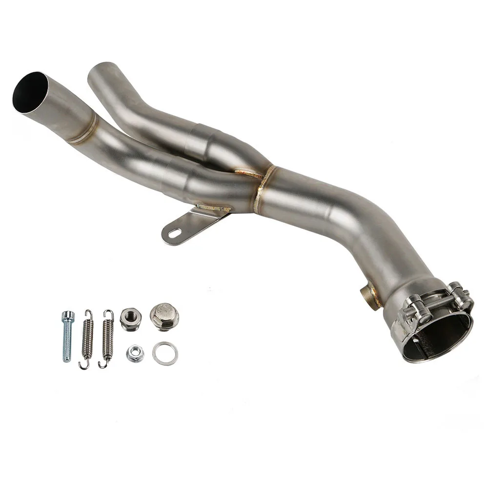 Де-кошка Mid трубы глушитель выхлопных газов для Yamaha YZF-R1 YZFR1 YZF R1 2009- 2013 2012 2011 2010 Нержавеющая сталь Decat фильтру
