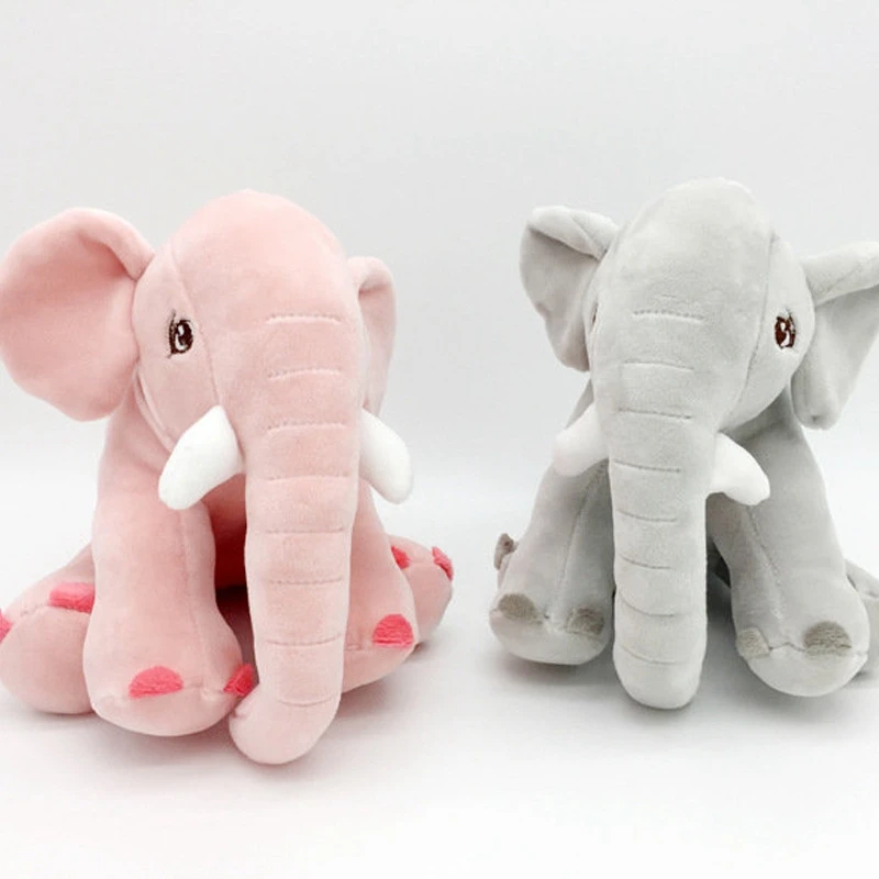 cm Petit Elephant En Peluche Bebe Doux Mignon Cadeau D Anniversaire Pour Les Enfants Accompagner Poupee Animal Oreiller Nouveau Ne Coussin Poupee Aliexpress