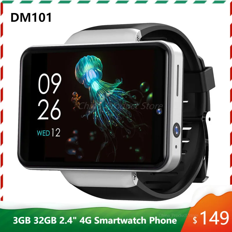 Permalink to DM101 4G LTE Android Smart Watch 2.4″ Face ID 2000mAh 3GB 32GB 8MP Dual Camera GPS Bluetooth Smartwatch 2020 PK DM100 DM20 DM99
