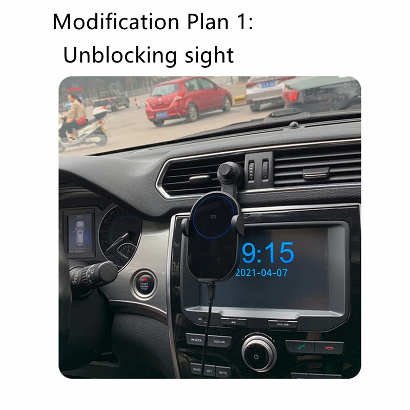 Car charger adapter Charger Bracket Holder for Xiaomi Wireless Car Charger 20W Phone Holder Base Modification 20w Car Fast Charging