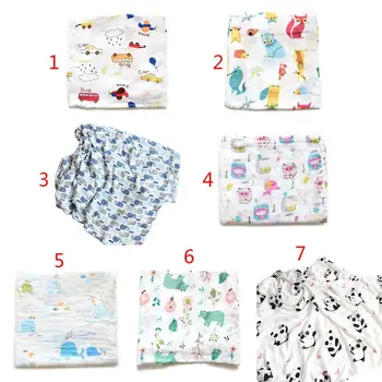 

Baby Swaddles Blankets Bath Gauze Infant Wrap Sleepsack Stroller Cover Play Mat Muslin Newborn Shower Towel