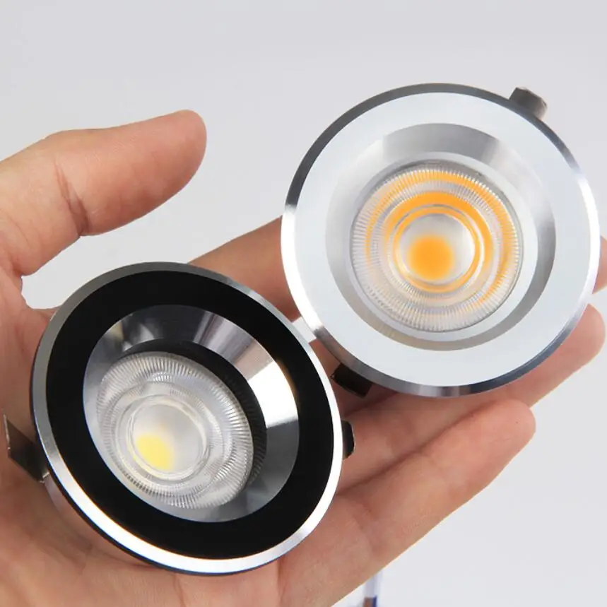 

Recessed Mini Spot Led Lights 3W 5W 12V 24V Dimmable Ceiling Led Downlight 42mm Cutout TV Cabinet Lamp Jewelry Showcase Kitchen