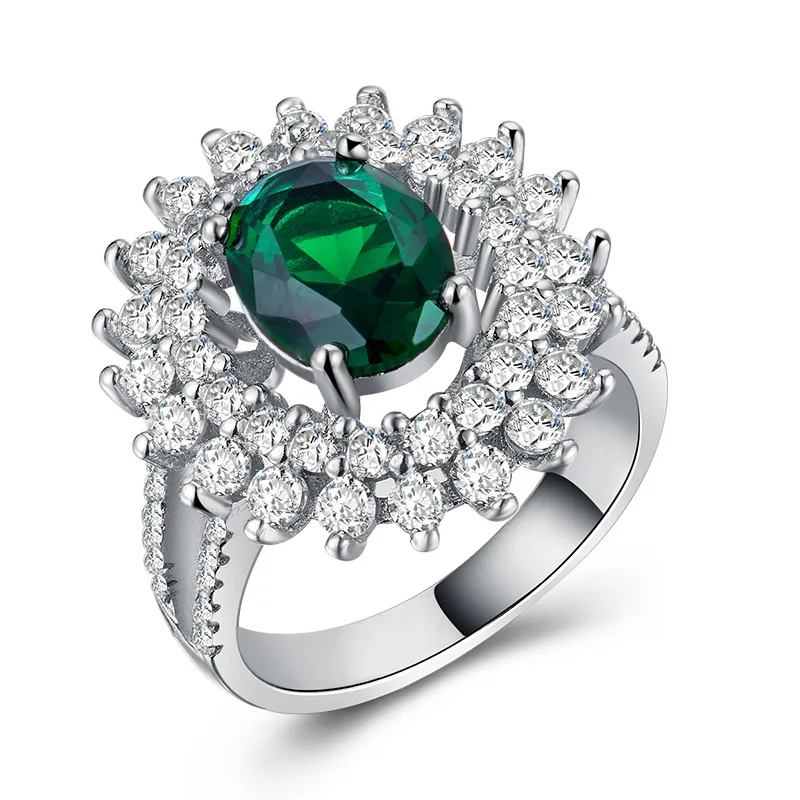 B1135 Bague Ringen женское 925 пробы Серебряное кольцо Wtih 10 мм Большой цитрин драгоценный камень серебряные ювелирные изделия для помолвки женские подарки Размер 6-10 - Цвет камня: B1135