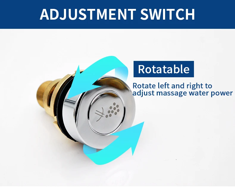 Description Picture 5 of itemMassage Bathtub Component Brass Air Switch Water Power Control For Bathroom Bath Tub Spa Accessories