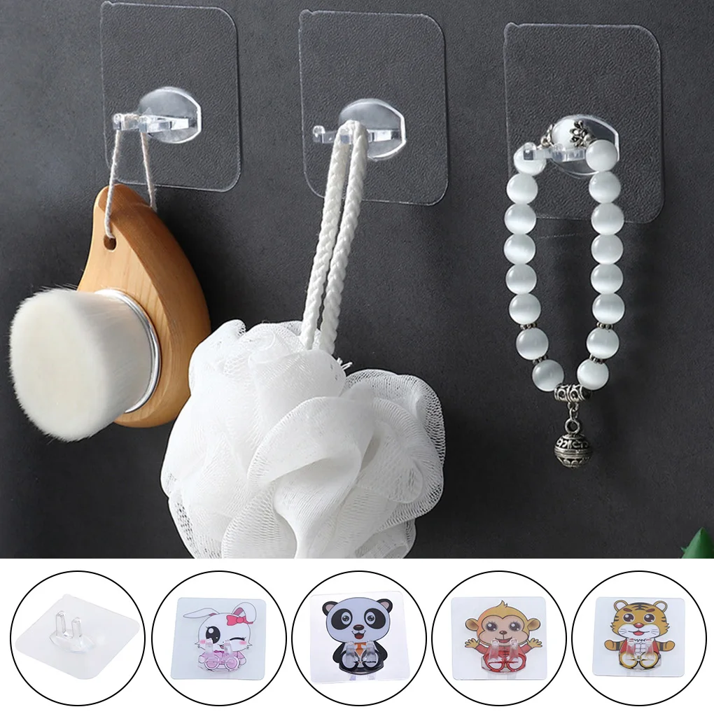 

1/4pc Toothbrush Holder Wall Mounted Toothbrush Hanger Waterproof Moisture-proof Toothbrush Rack Stable Storage Rack Cartoon Set