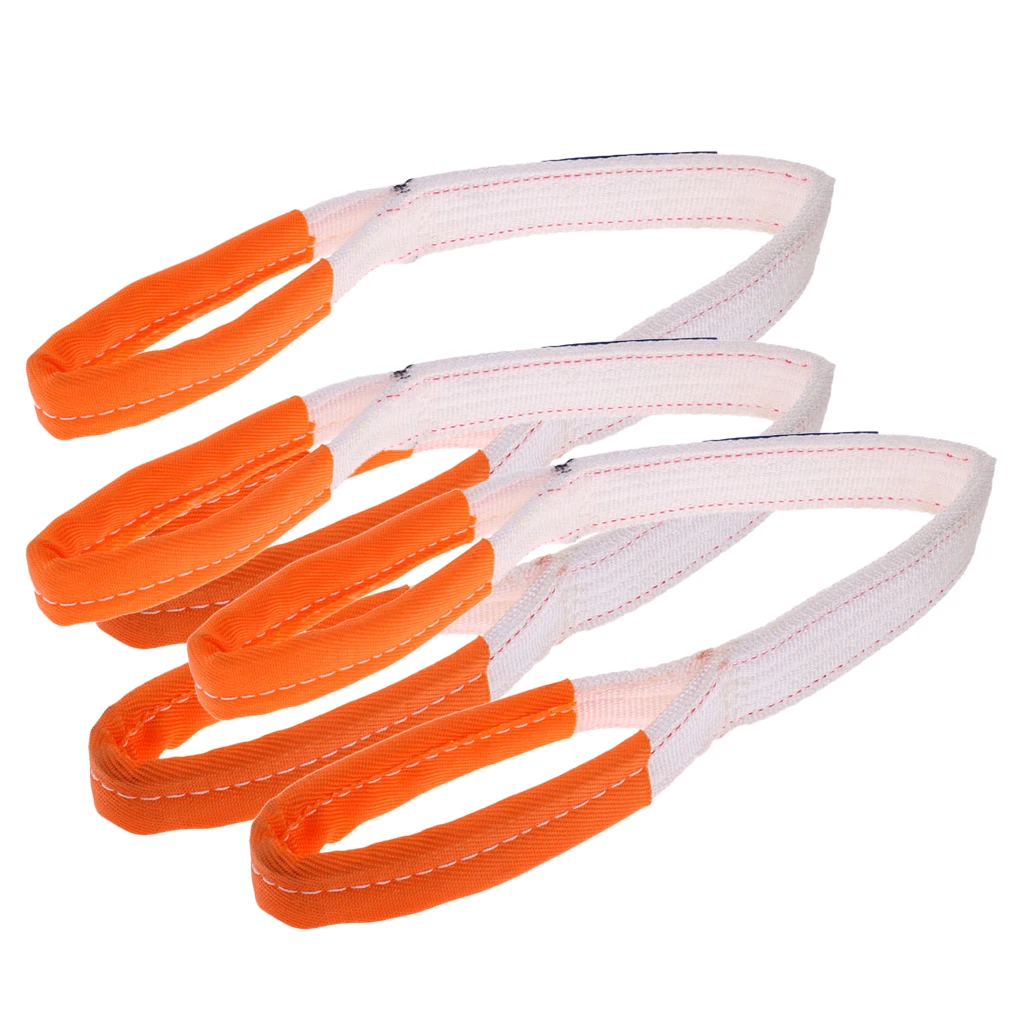 

3Pcs Universal Racing Sport Tow Hook Strap Band High Strength Heavy Duty Loop