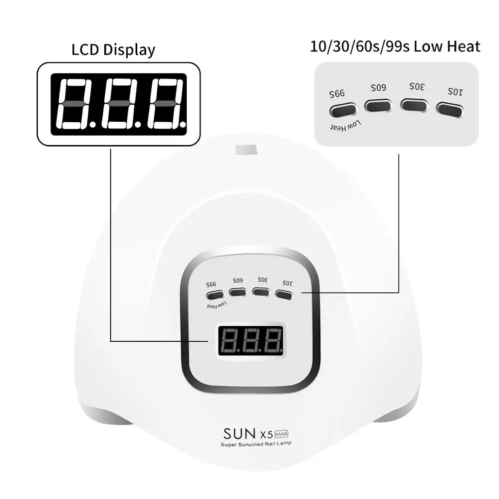  80W Nail Dryer For Nail LED UV Lamp 80W uv light Lamp For Manicure LCD Display Drying All Gels Nail