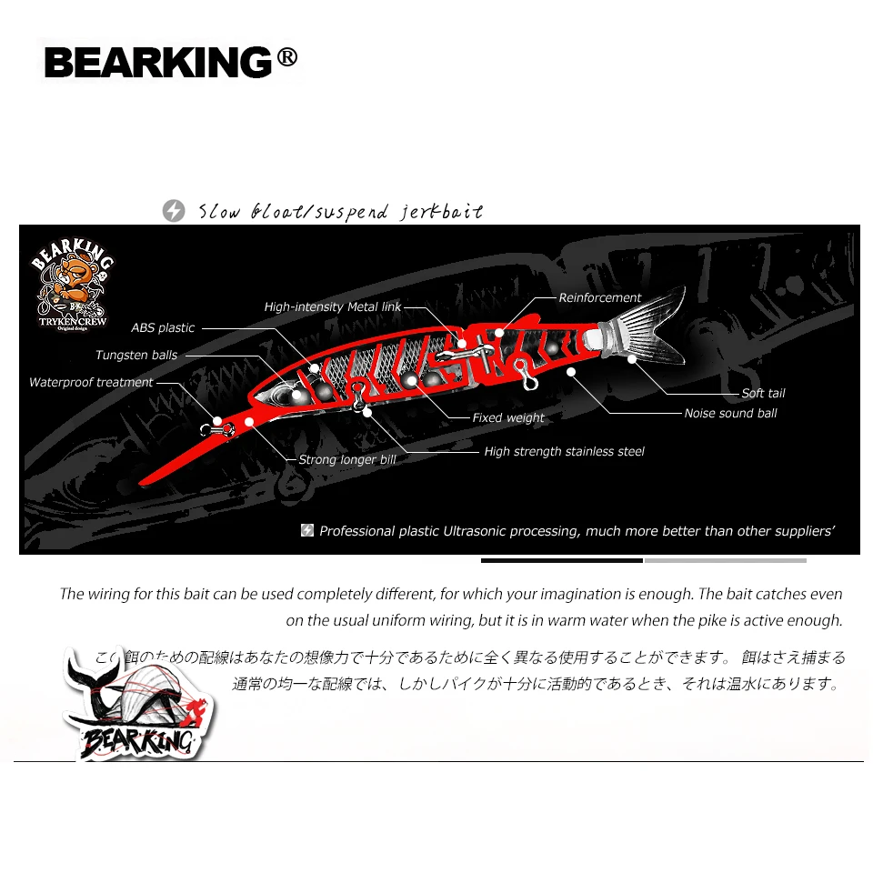 BEARKING 113 мм 16 г, 113 мм 13,7 г, 88 мм 7,2 г новые рыболовные приманки magallon family minnow crank горячая модель приманки