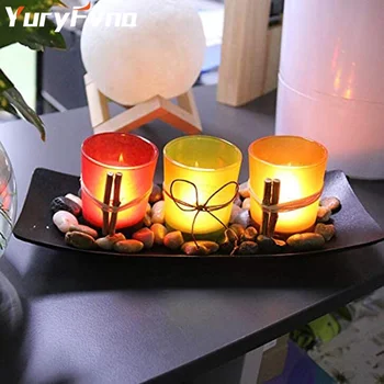

YuryFvna 3 Pcs/Set Candle Holders Set Tealight Table Candlestick Holders Home Shop Christmas Wedding Party Decoration
