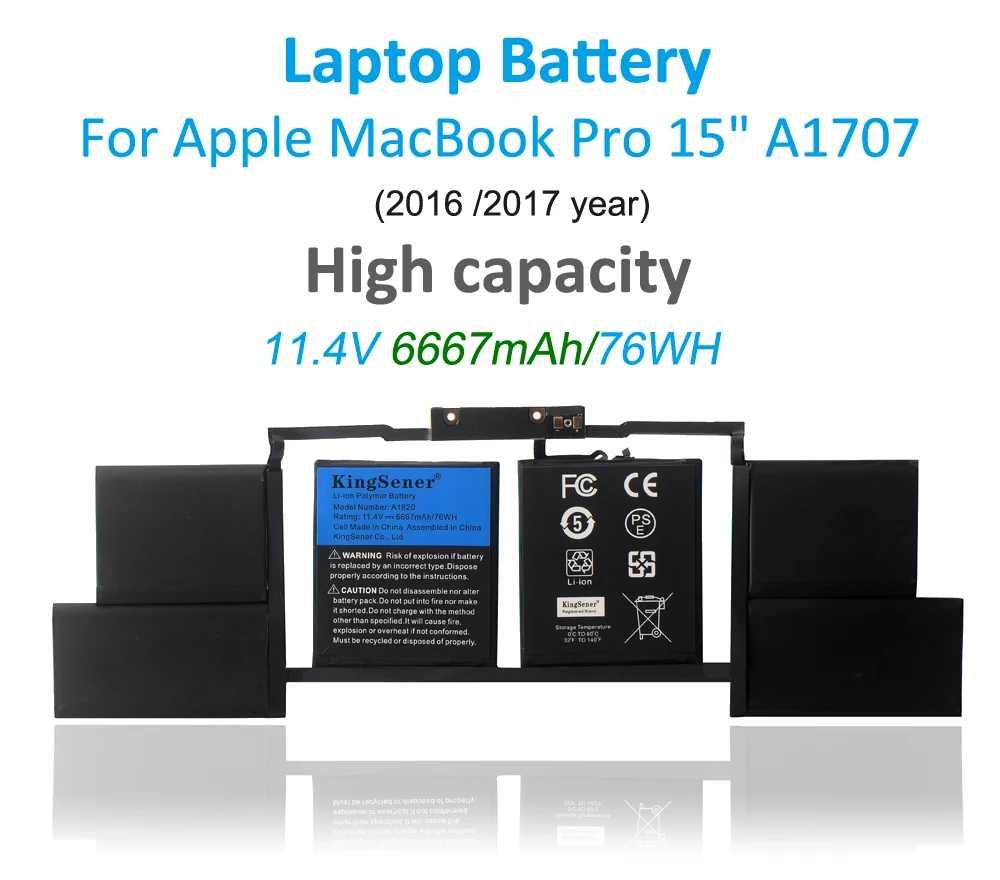 Macbook Pro15 A1707 substituição bateria