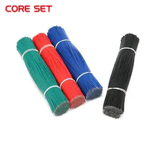 100PCS/Lot 200mm Tin-Plated PCB Solder Cable 24AWG Jumper Wire Cable Tin Conductor Wires Connector Wire Two Ends PVC Wire