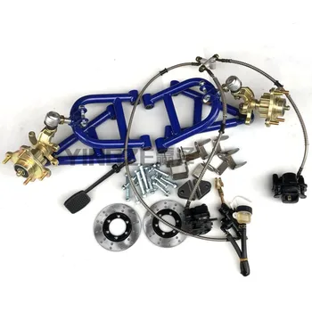 

Go Kart Karting Buggy UTV Disc Brake ATV Front Swingarms With Spindles Knucles Wheel 100/14 Flange