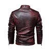 Mens Leather Jackets New Casual Winter Fleece Jacket Biker Leather Coats Windbreaker Male Warm Stand Collar PU Leather Jackets ► Photo 3/6