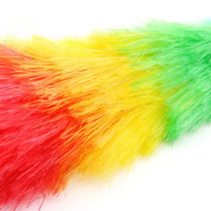 Colorful Cleaning Duster Dust Removal Plastic Mites Cleaner Handle Feather Static Anti Magic Household Cleaning Essential Tools