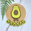 1PCS Baby Silicone Teether Cartoon Avocado Food Grade Silicone beads DIY Teething Toys For Teeth Tiny Rod Baby Teethers Gift 5