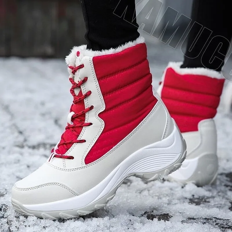 Botines De Mujer Zapatos De Plataforma Botas Invierno Calzado Para Nieve Y  Agua