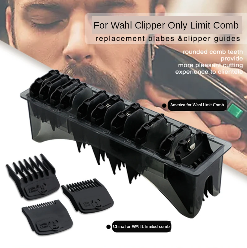 

2020 Hair Clipper Limit Comb Guide Attachment Size Barber Replacement 1.5/3/4.5/6/10/13/16/19/22/25mm For WAHL G0313