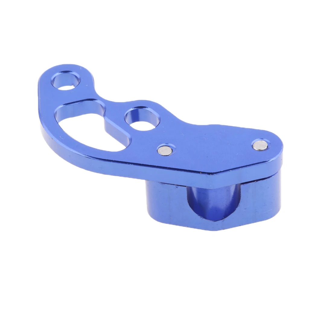 CNC Aluminum Clutch Cable Holder Clamp with Mounting Screw for Honda CB650F 2017-2018, Blue+Black