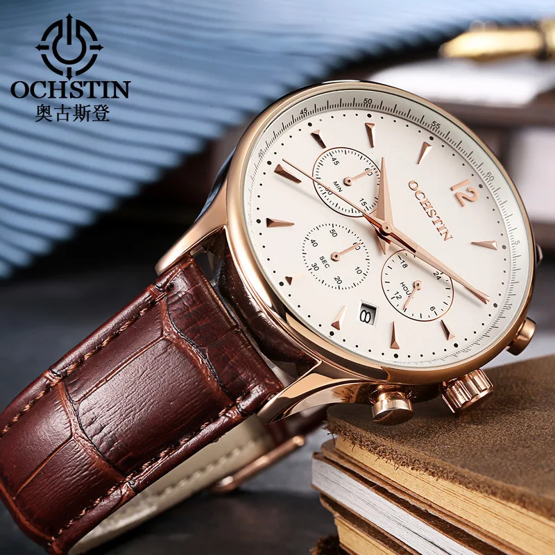 

Ochstin Brand Hot Selling MEN'S Table Fashion Quartz Watch Hot Sales Multi-functional Casual Watrproof Watch