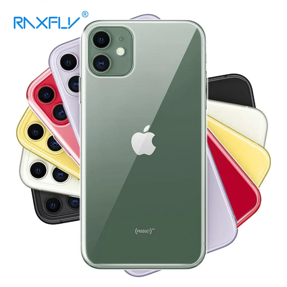 Ультратонкий Прозрачный чехол RAXFLY для телефона iPhone 11 Pro Max X XS 4 4S 5 5C 5S SE 6 6S 7 8 Plus XR