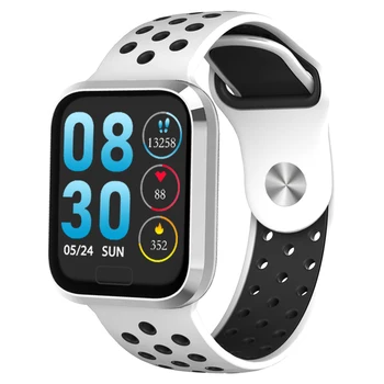 

M98 Bluetooth Smart Watch iOS Android System Big Screen Waterproof Fashion Realtime HR and Blood Pressure Oxygen Monitor Music