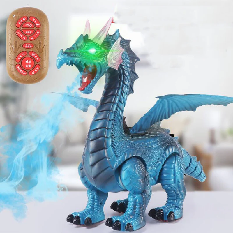 Динозавр RC пульт дистанционного управления животное Dinobot игрушка спрей ледяной огонь Дракон Моделирование игрушки