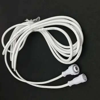 

7.6m(25feet) 2 core waterproof extension cable,one end with male, the other end with female, white color