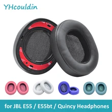 YHcouldin Replacement Ear Pads Fits for JBL E55 E55BT Quincy Headphones Foam Leatherette Ear Cushions Wireless Bluetooth Headset