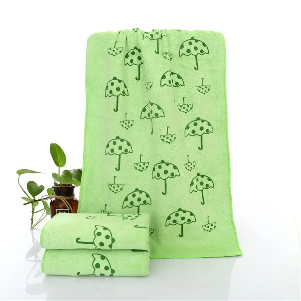 green mushroom Пляжное банное полотенце из микрофибры с принтом для купания, впитывающее сушку - Цвет: green mushroom