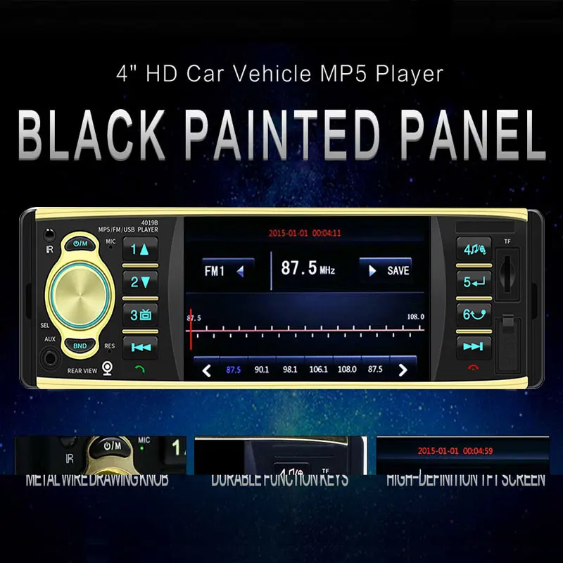 USB автомобильный Bluetooth MP5 FM MP3 Автомобильный MP5 плеер Авто SD карта AUX Авто MP5 плеер
