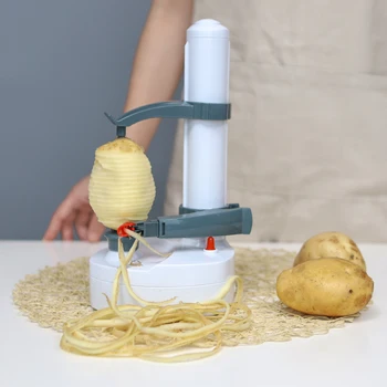 

Multifunction Automatic Electric Potato Peeler Auto Rotating Fruit and Vegetable Cutter Apple Paring Machine Kitchen Tools