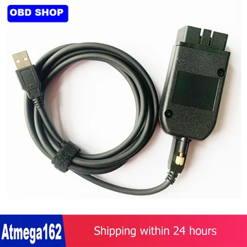 

Free shipping Car obd16pin diagnostic cable 19.6 for Kline and CAN BUS for vw for audi for skoda for seat till 2019 ATMEGA162