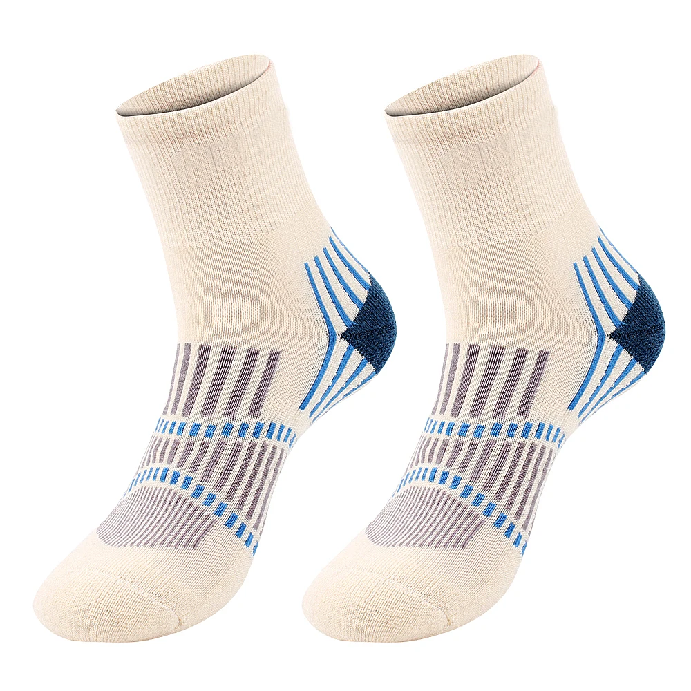 

19CM Men's Socks Knee High Breathable Running 2 Pieces Sweat-absorbent Spring Winter Sock Keep Warm Quick-Drying Sports Socks