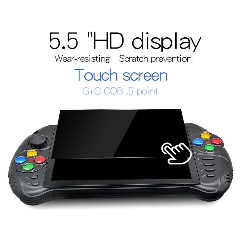 X15 Andriod портативная игровая консоль 5,5 дюймов 1280*720 экран MTK8163 четырехъядерный 2 Гб ОЗУ 32 Гб ПЗУ видео Портативный игровой плеер