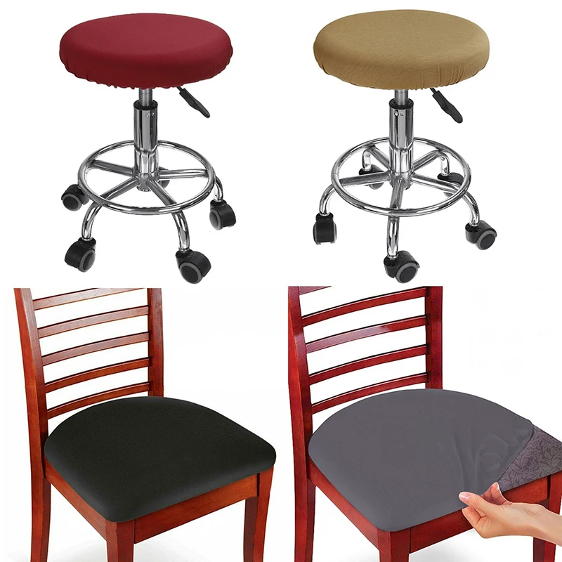 Spandex Dining Room Chair Seat Covers 1Pcs
