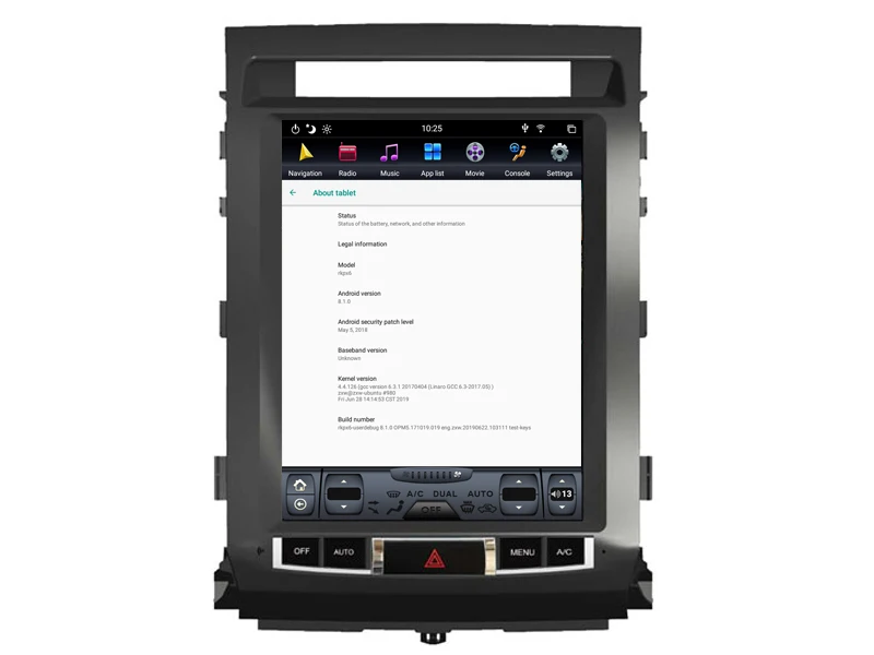 AVGOTOP Android 8,1 Tesla 2 Din автомобильный DVD Gps для TOYOTA LAND CRUISER 2008- 6 ядер+ 4G+ 32G ips экран
