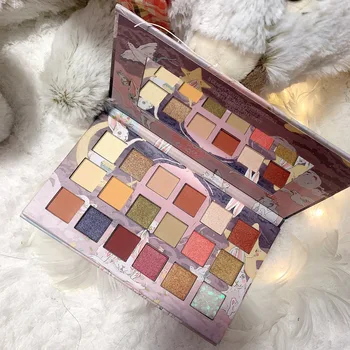 

Sky Adventures 18 Colors Warm Eyeshadow Palette Pearl Matte Sequins Waterproof Makeup Pelette Pigment Super Flash Eye Shadow