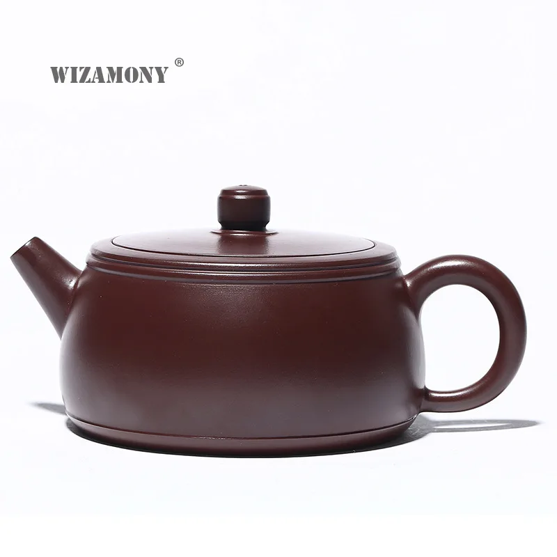 Глиняный Чайник WIZAMONY Yixing мастера ручной работы сырая руда фиолетовая и красная