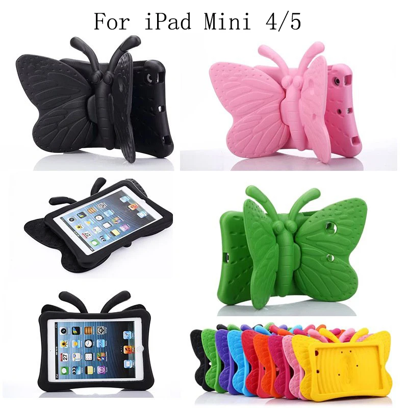 Высококачественный ударопрочный чехол для iPad Mini 4 5 Funda милый 3D с бабочкой