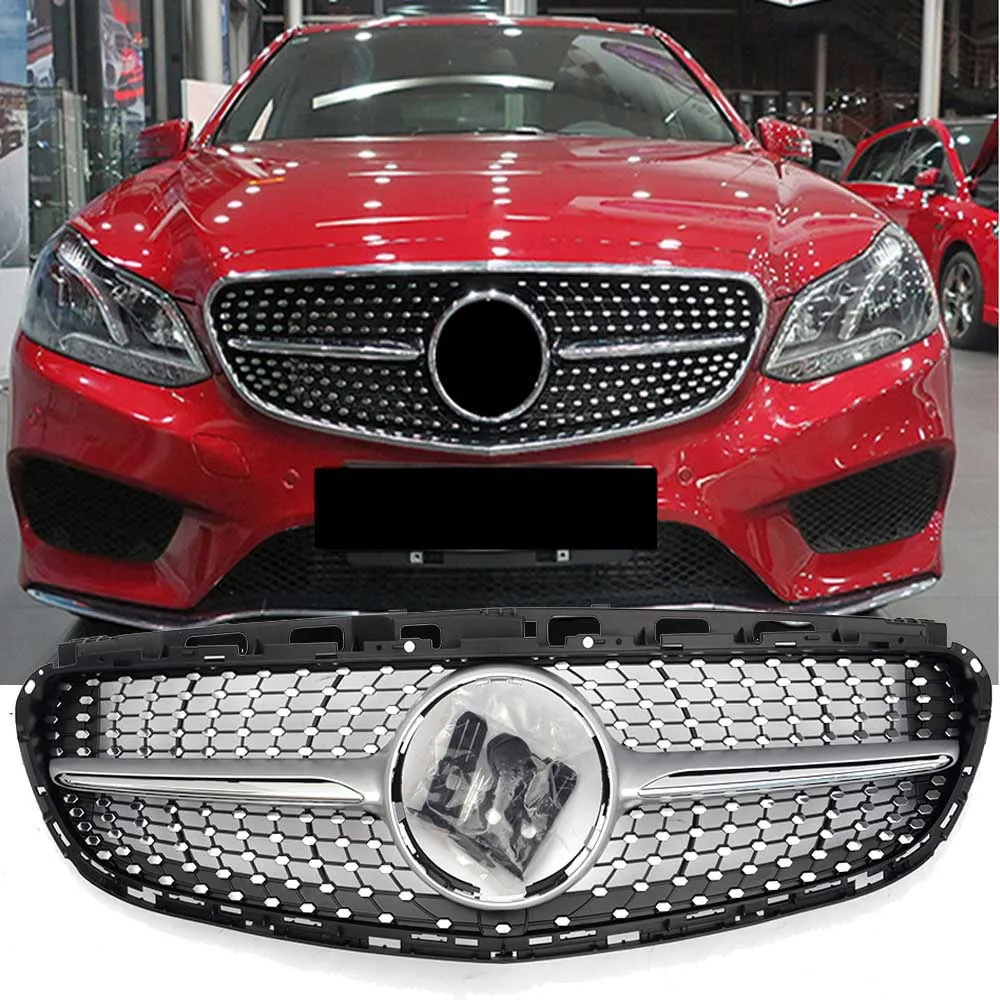 Для W212 бриллиантами передний бампер решетка сетки для Mercedes E Class 4 дверный седан E200