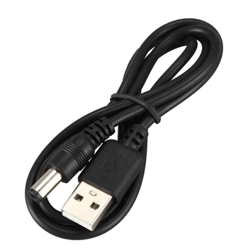 

HOT-USB Cable 5.5mm / 2.1mm 5V DC Barrel Jack Power Cable (Black, 75cm)