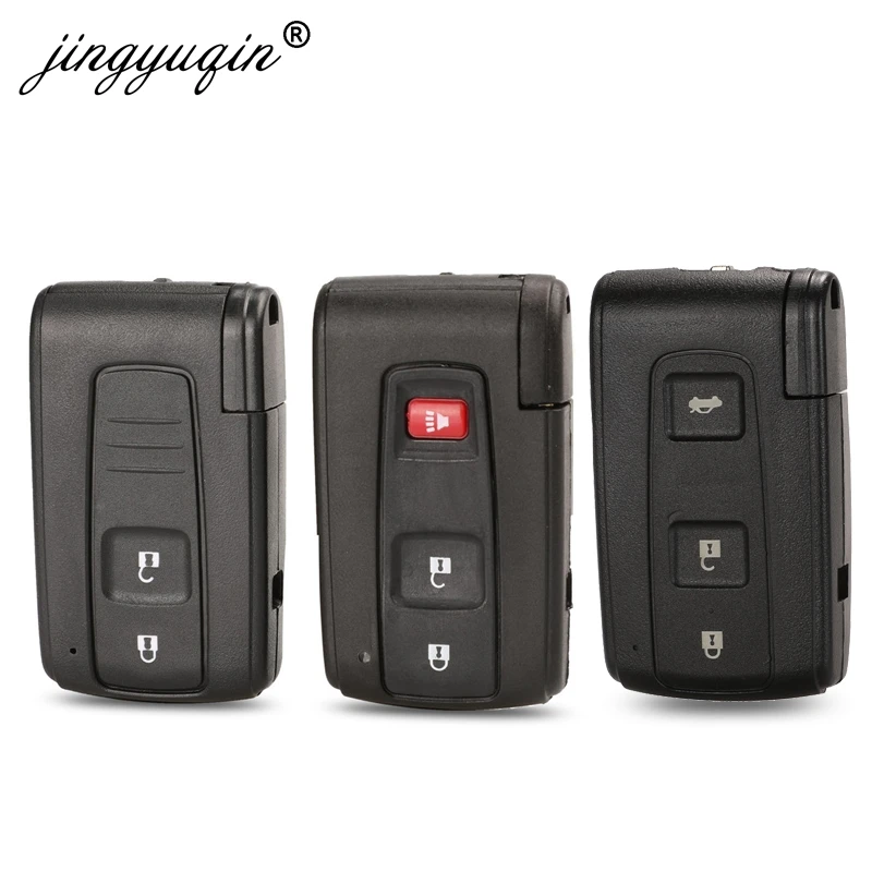 Jingyuqin 5 шт./лот 2/3 кнопки дистанционного ключа оболочки для Toyota Prius Corolla Verso + TOY43