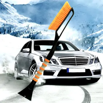 

2-in-1 Telescopic Snow Shovel Brush Ice Scraper Winter Car Vehicle Windshield Snow Removal Cleaning Tool
