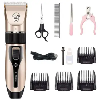 

Electrical Pet Hair Trimmer Rechargeable Low-noise Cat Dog Hair Clipper kit Remover Cutter Grooming Pets Accessories Haircut