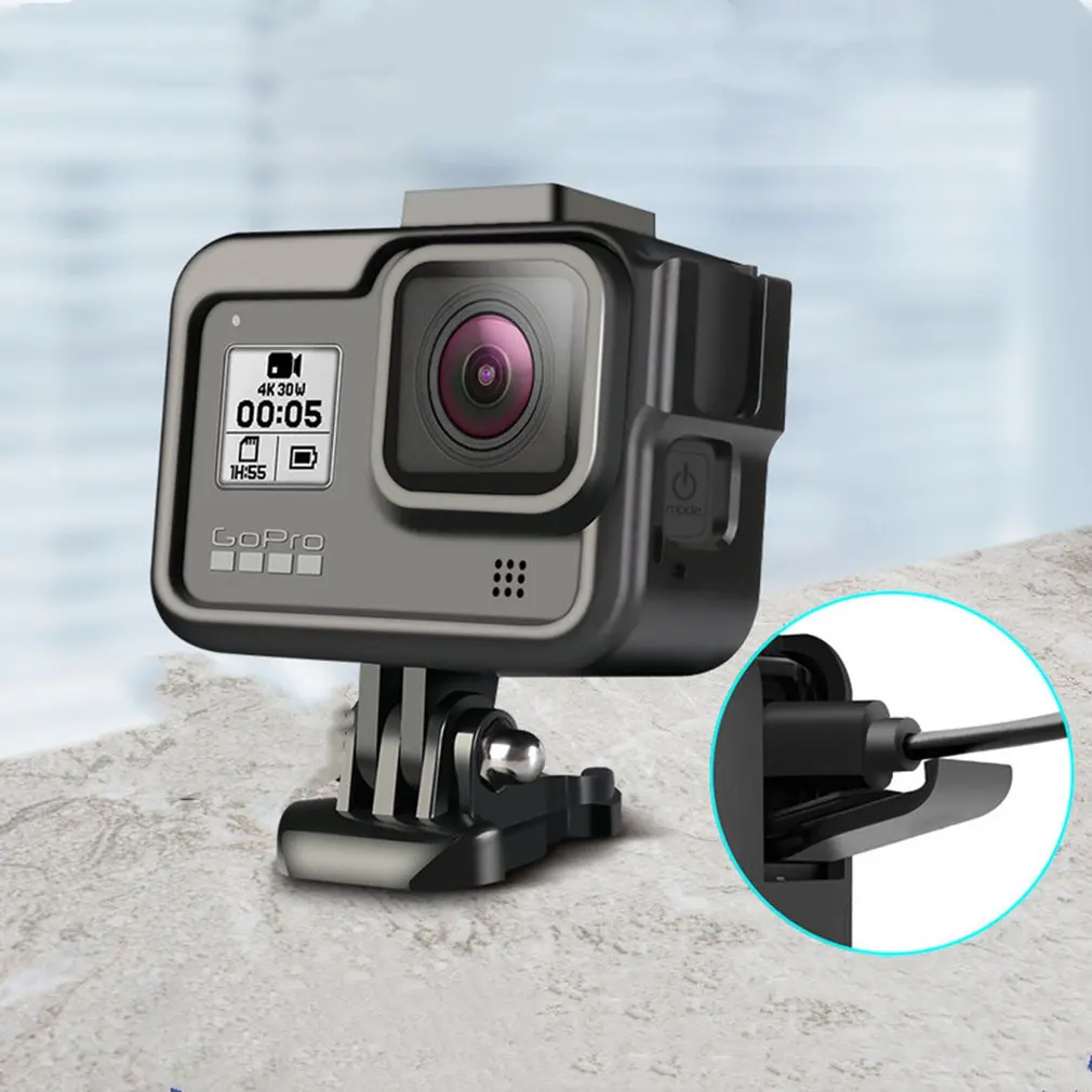 Sports Camera metal Cover Frame for Gopro Hero 8 Black Action Camera Case Aluminum Housing Shell for Hero8 Protector