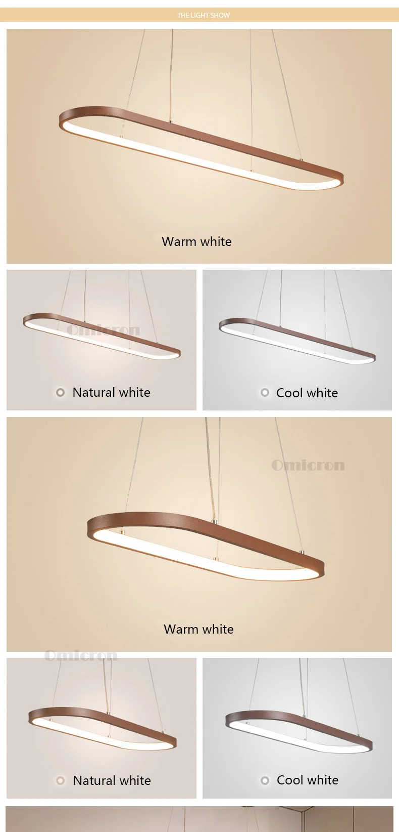 Современная подвесная люстра для офиса, столовой, кухни, алюминиевая люстра, коричневый светодиодный светильник